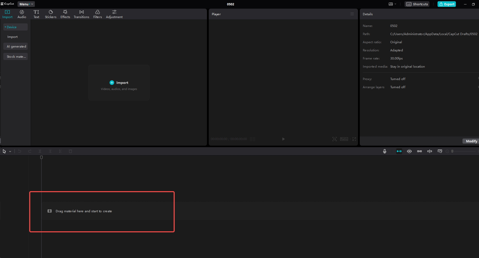 drag and drop videos
